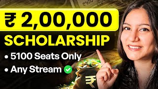 💰 100 Scholarship for Students 🇮🇳 ₹200000 Scholarship in India Apply FAST [upl. by Kovacs]