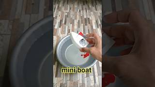 How to make mini boat  DIY DC motor with styrofoam shorts styrofoam boat [upl. by Einaffyt]