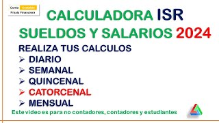 MACRO CALCULADORA SUELDOS Y SALARIOS 2024 TODOS LOS CALCULOS EN UNA SOLA PLATAFORMA [upl. by Rellek]