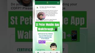 St Peter Mobile App Walkthrough📲StPeterLifePlanandChapels stpeter [upl. by Gardol]