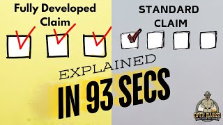 Fully Developed Claim vs Standard Claim Whats the Difference [upl. by Swann]