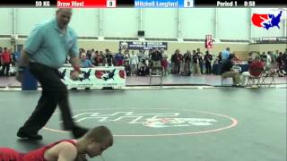 Drew West vs Mitchell Langford at 2013 FILA Cadet Nationals  FS [upl. by Sergei]