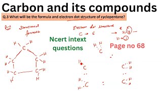 What will be the formula and electron dot structure of cyclopentane [upl. by Anaeli958]