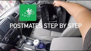 HOW TO USE POSTMATES DRIVER APP STEP BY STEP [upl. by Ardnossak755]