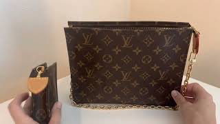 Louis Vuitton Toiletry Pouch on Chain  What fits [upl. by Allenrac]