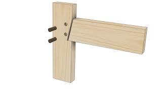 Timber Framing Shouldered Mortise amp Tenon Assembly [upl. by Adiv]