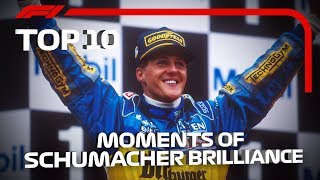 Top 10 Moments of Schumacher Brilliance [upl. by Horne]