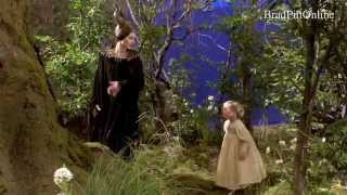 Angelina Jolie and kids behind the scene of Maleficent [upl. by Aicirtal]