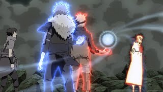 Obito was unnable to repel combined attack of Narutos Sage Art and Tobiramas Flying Raijin Eng Dub [upl. by Ettegroeg]