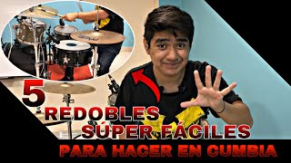 5 Redobles SÚPER FÁCILES En Cumbia 🥁🎶🎧 2 [upl. by Nelyaw781]