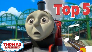 Thomas amp Friends UK™  Top 5 Songs  Best of Thomas Highlights  Thomas Top 5  Kids Cartoon [upl. by Nedaj833]