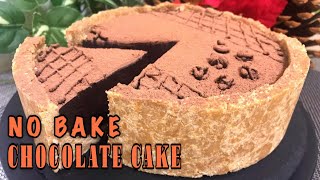 HOW TO MAKE EASY NO BAKE CHOCOLATE CAKE  NO BAKE CHOCOLATE CAKE [upl. by Irolav]