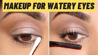 WATERY or SENSITIVE eyes Heres how to do your makeup [upl. by Adnilak]