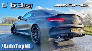 MercedesAMG C63 S Coupe  REVIEW on AUTOBAHN NO SPEED LIMIT by AutoTopNL [upl. by Drawoh572]