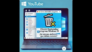 como desinstalar programas correctamente en Windows 10 2024 [upl. by Inalaeham563]