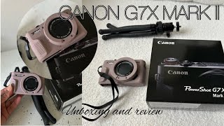 Canon g7x mark ii unboxing 2024  QVC review [upl. by Ahsata]