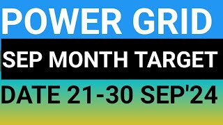 POWER GRID STOCK LATEST NEWS UPDATES 21SEP24POWER GRID SHARE LATEST NEWS UPDATES WITH NEW TARGET [upl. by Siroved]