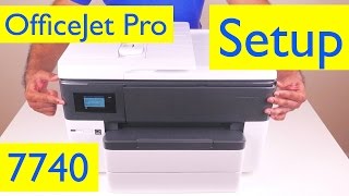 HP OfficeJet Pro 7740 Unboxing and Setup  Wireless Wide Format AllinOne Printer [upl. by Atsylak]