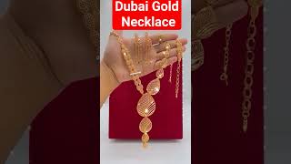 Dubai UAE gold Necklace with latest design gold jewellery fashion necklace earrings diamond [upl. by Jean-Claude357]