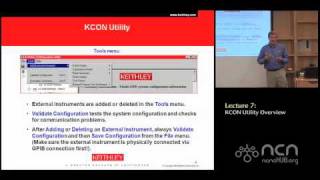 Keithley 4200SCS Lecture 7 KCON Utility Overview [upl. by Nylemaj]