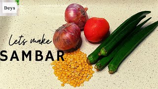 Indian Style Sambar Recipe Easy to Make Sambar  How to make Sambar for Beginners beginnerssambar [upl. by Seyer42]