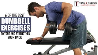 Best Dumbbell Back Exercises  Tone and Tighten [upl. by Ennagroeg28]