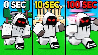 Roblox Bedwars But Your SPEED INCREASES Every Second [upl. by Deraj]