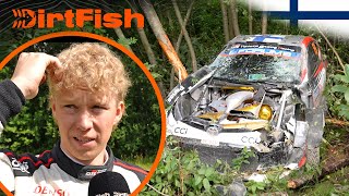 Rovanperä CRASHES 😱 WRC Rally Finland 2024 [upl. by Nolahs551]