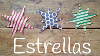 Estrella de papel  Kirigami para niños paso a paso [upl. by Matilda334]