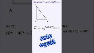 gp4 Reciproca Teoremei lui Pitagora shorts matematica matematika pitagora pitágoras [upl. by Uta546]