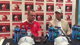 Lions prematch press conference Stormers [upl. by Einohtna]