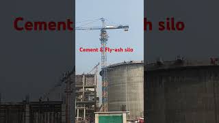 Cement siloampFlyash siloshortvideo foryou constructionwork [upl. by Elac]