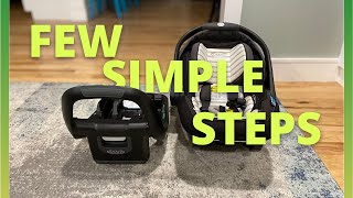 How To Install Graco SnugRide SnugFit 35 DLX Base  Using The Car Seat Anchors CORRECTED 4K [upl. by Ilenay]