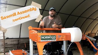 Norwood LM30 Sawmill Assembly Part 2 [upl. by Anaoy]