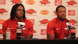 Brad Spence Anthony Switzer talk Arkansas fall camp [upl. by Nerval]