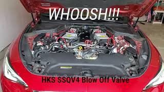 Infiniti Q60 Red Sport HKS Blow Off Valve CZP Kit [upl. by Erbas551]