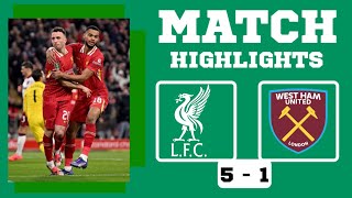 Highlights liverpool vs west ham carabao cup 2024 4k  Arabic commentary  🔥😱 [upl. by Airyk997]