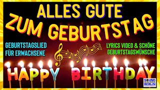 Alles Gute zum Geburtstag Lied ❤️schöne Geburtstagswünsche amp Schönes Geburtstagslied für Erwachsene [upl. by Irollam]