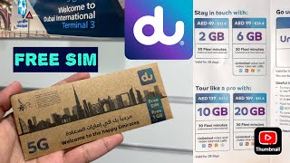 Get Free Sim at Dubai Airport  United Arab Emirates [upl. by Rednirah185]