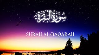 Full Surah Al Baqarah Mishary Rashid Al Afasy  Fast Quran Recitation with reading [upl. by Suryc355]