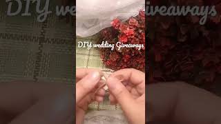 DIY Simple Wedding Giveaways wedding souvenir [upl. by Idissak]