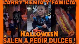 LARRY Y KENIA SALEN A PEDIR HALLOWEEN CON SUS HIJAS NOTICIAS DE LA RED [upl. by Crean]