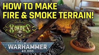 How To Make Smoke amp Bond Fire Terrain [upl. by Reames]