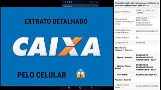 COMO VER EXTRATO DETALHADO DA CAIXA PELO CELULAR [upl. by Funch]