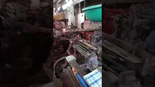 Power loom weaving process trandingshorts power loom youtubeshorts [upl. by Marilou]