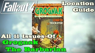 Fallout 4 ★ All 11 quotGrognak The Barbarianquot Magazines Location Guide [upl. by Ltsyrk]