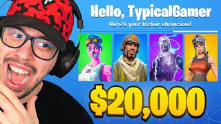 My 20000 Fortnite LOCKER TOUR Rare Skins [upl. by Egni]