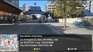 Driving In Reno Virginia Street From Plumb To Comstock [upl. by Tyson]