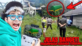 DRONE BERHASIL MENANGKAP LAMPOR KERANDA TERBANG NYATA WARGA DESA PANIK [upl. by Aneliram]