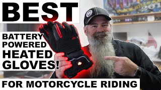 BEST Battery Powered HEATED GLOVES for Motorcycle Riding  SabotHeat [upl. by Nerti]